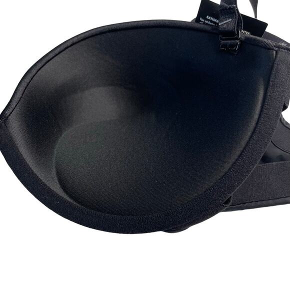Maidenform Womens Bra Size 38C Black Self Expressions Plunge Push up Bra 5656 - Picture 4 of 10